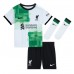 Tanie Strój piłkarski Liverpool Darwin Nunez #9 Koszulka Wyjazdowej dla dziecięce 2023-24 Krótkie Rękawy (+ szorty)